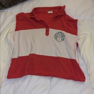 Brandy Melville Cropped Polo Top